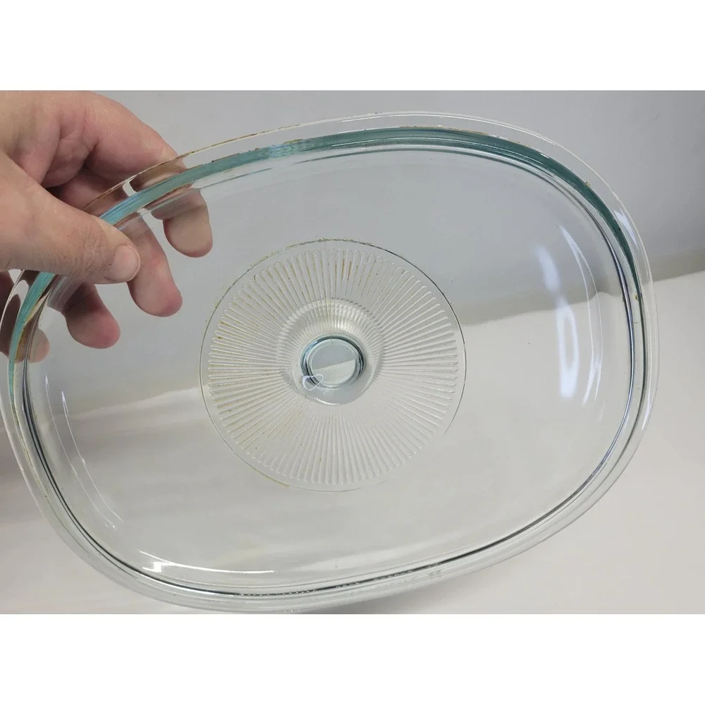 Pyrex‎ Glass Oval Casserole Dish Lid F12C Clear Replacement Cookware